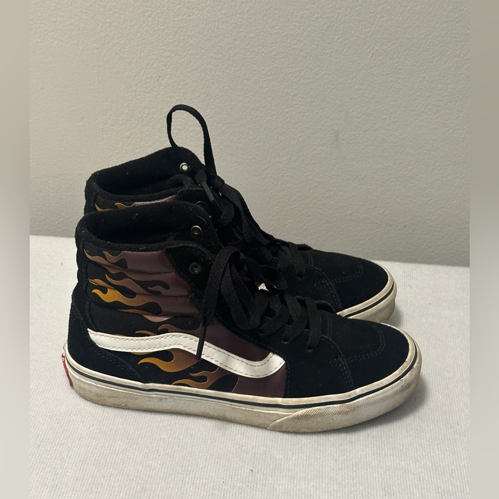 Vans Filmore Hi-Top Flames Sz Youth 3